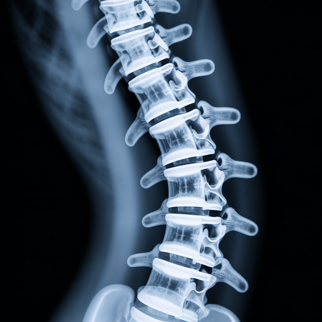 BMD - Bild von einer Röntgenaufnahme der Wirbelsäule