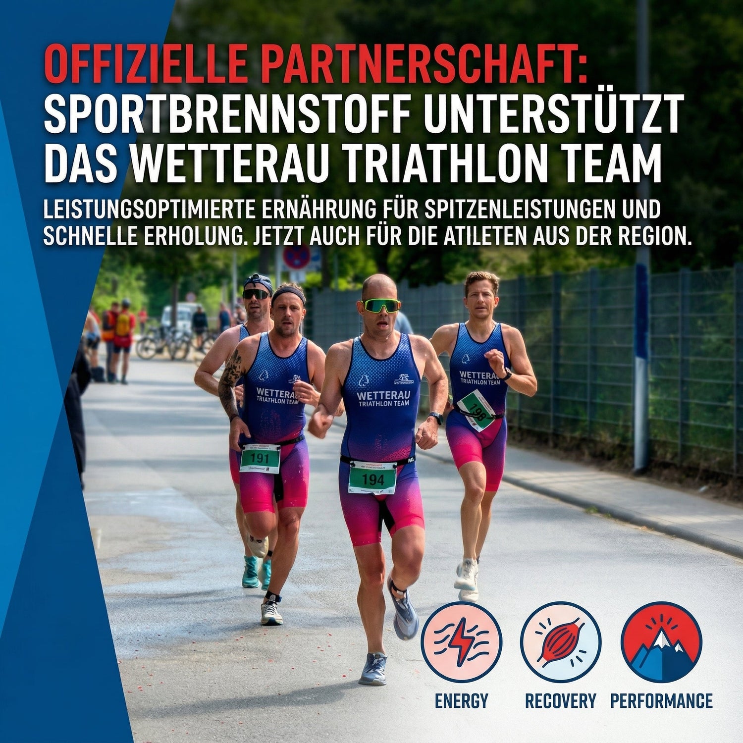 Sportbrennstoff unterstützt das Triathlon Team Wetterau