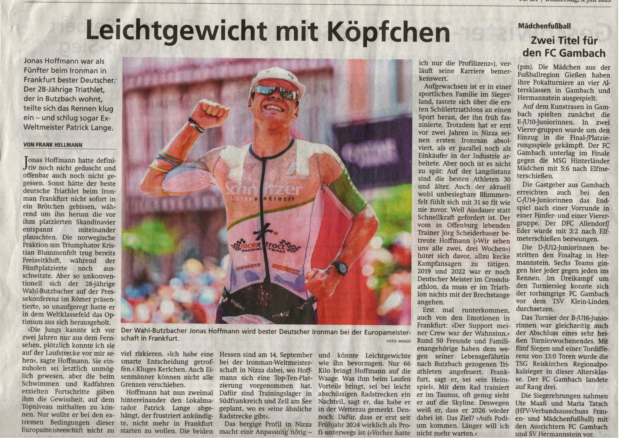 Artikel Jonas Hoffmann Butzbacher Zeitung