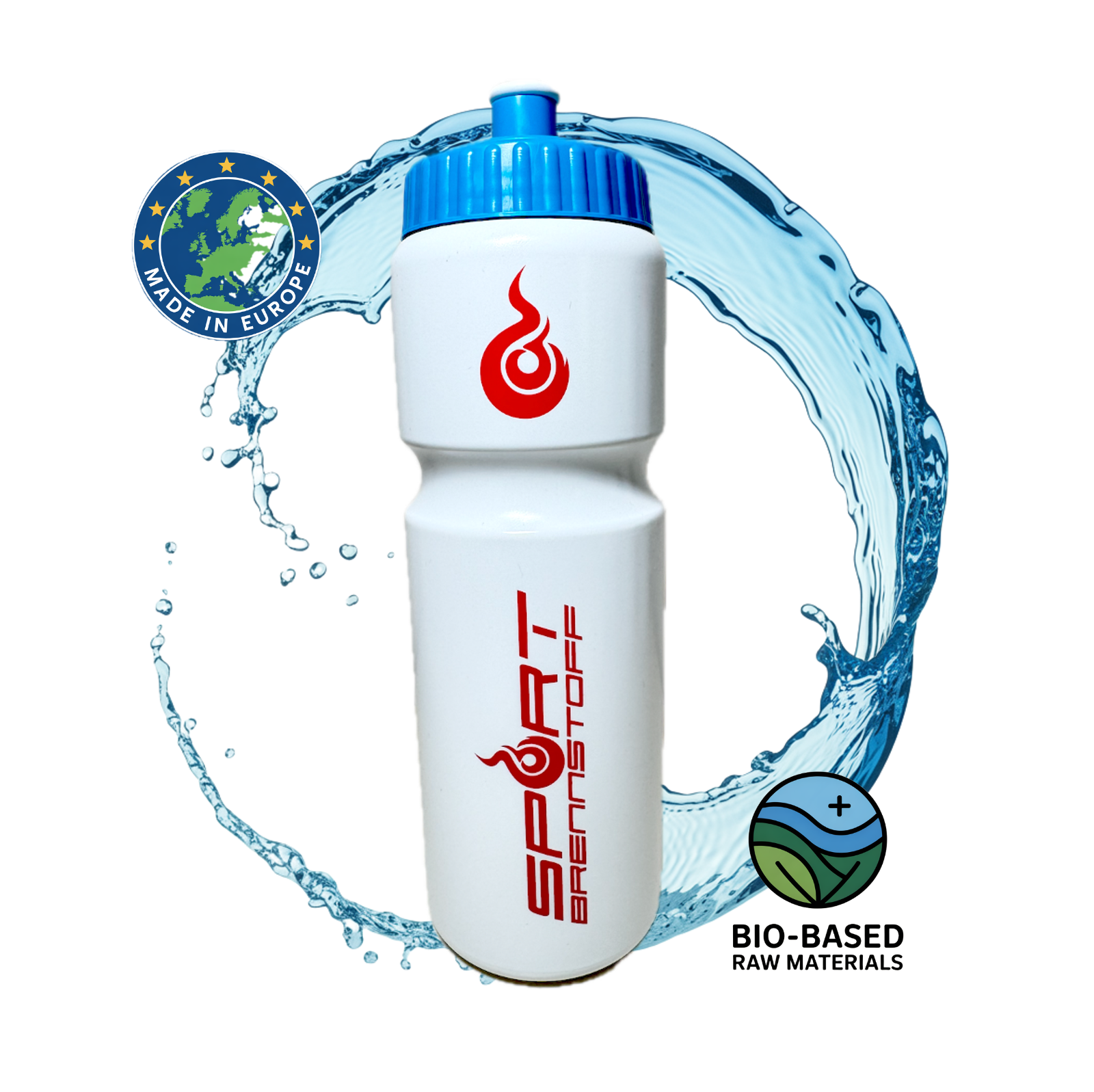 SportBrennstoff Flasche blau