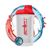 SportBrennstoff SHAKER: Dein perfekter Fitness-Begleiter mit rotem Deckel und Logo, ideal für Proteinshakes und Smoothies beim Training.