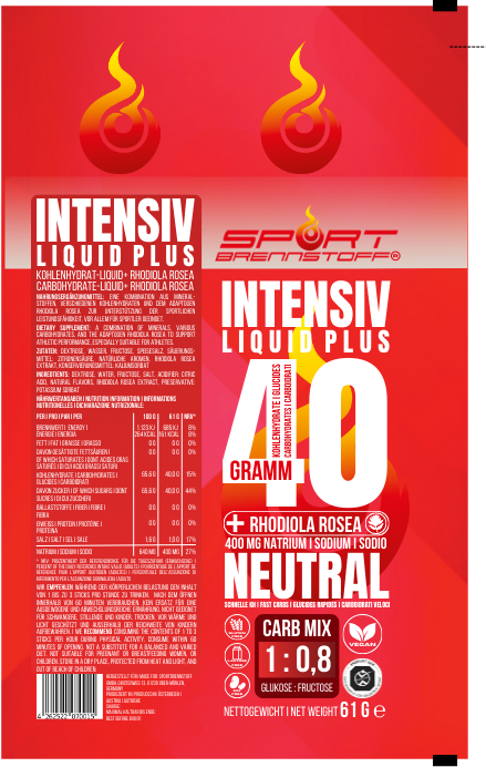 Entwurf SportBrennstoff INTENSIV Liquid Plus Designentwurf