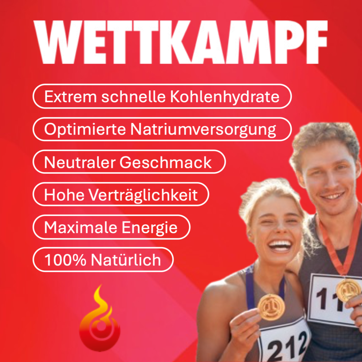 SportBrennstoff Wettkampf - Optimale Energie für Spitzenleistungen: Pulver mit schneller Kohlenhydratversorgung für maximale Energie im Wettkampf.