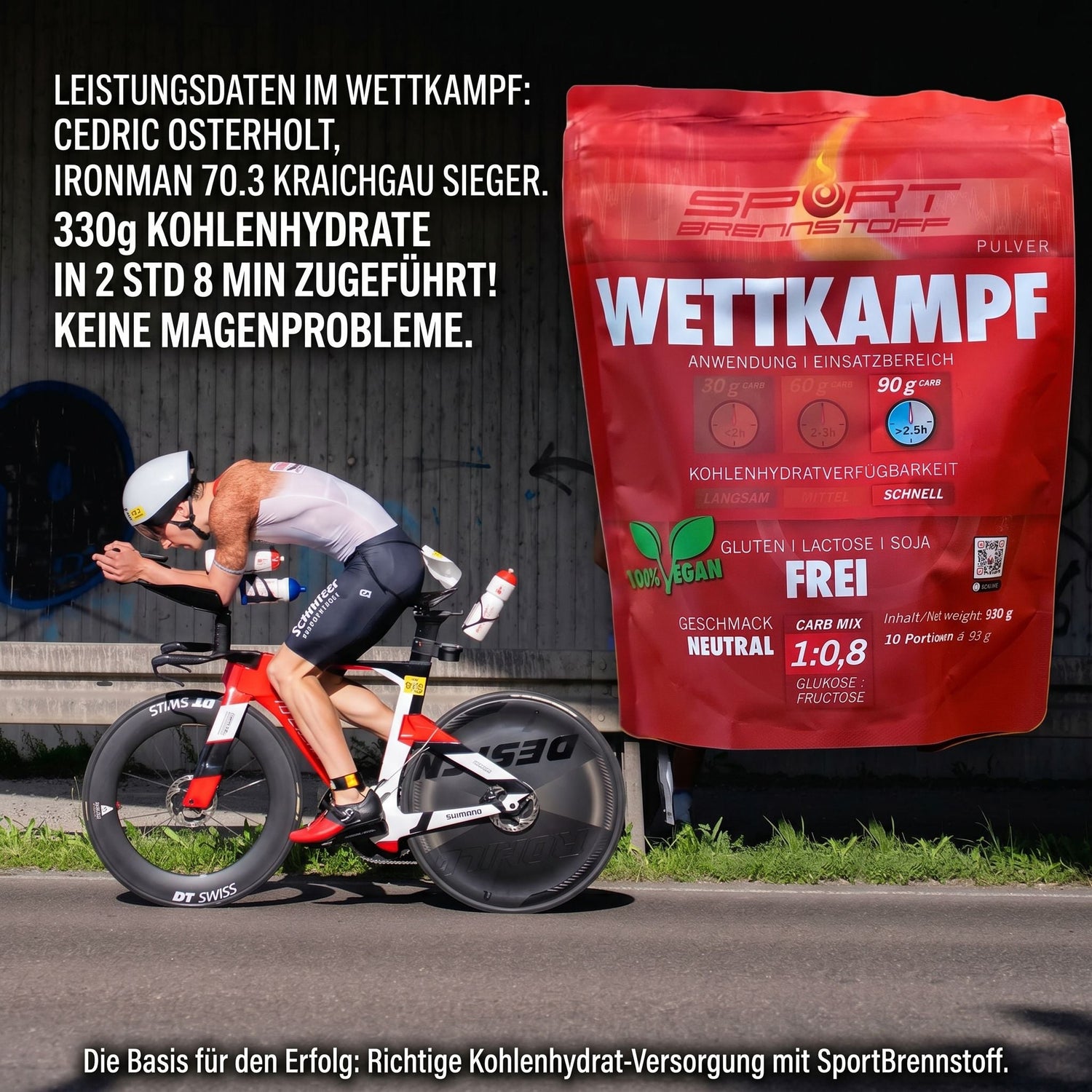 Sieg mit 330g Kohlenhydraten - Cedric Osterholt