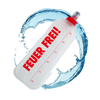 SportBrennstoff BEGLEITER - Trinkflasche mit rotem Aufdruck 'FEUER FREI!', flexibel, tropfsicher und ideal für Outdoor-Aktivitäten.