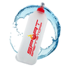 SportBrennstoff BEGLEITER - Trinkflasche mit rotem Verschluss, flexibel und tropfsicher, ideal für Outdoor-Aktivitäten und Radsport.
