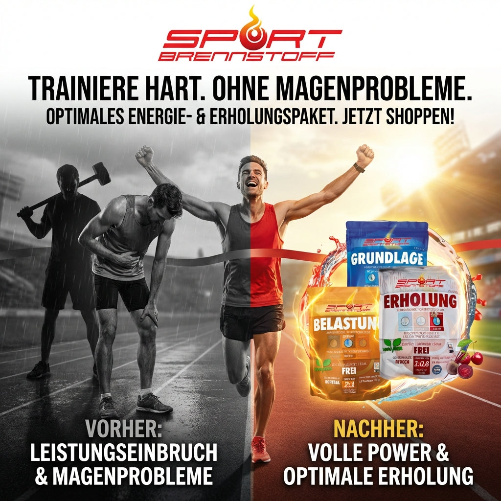 Trainiere Hart ohne Magenprobleme - Sportbrennstoff