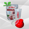 SportBrennstoff SHAKER: Dein perfekter Fitness-Begleiter mit rotem Deckel und Siebeinsatz, ideal für Proteinshakes und Smoothies unterwegs.