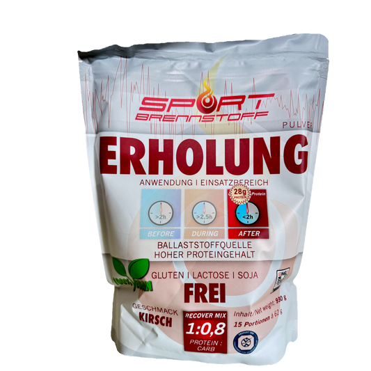 SportBrennstoff ERHOLUNG im Quadrat