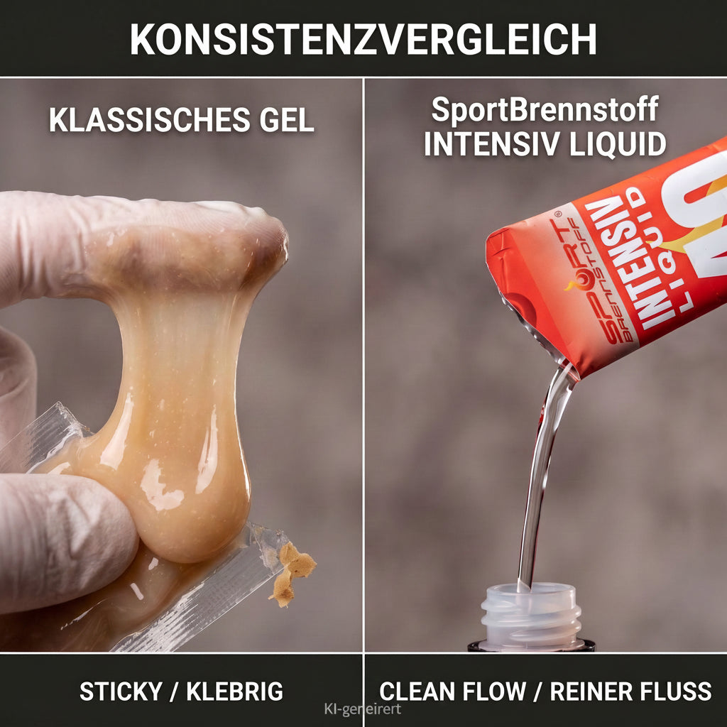 Konsistenzvergleich zwischen Gel und Liquid