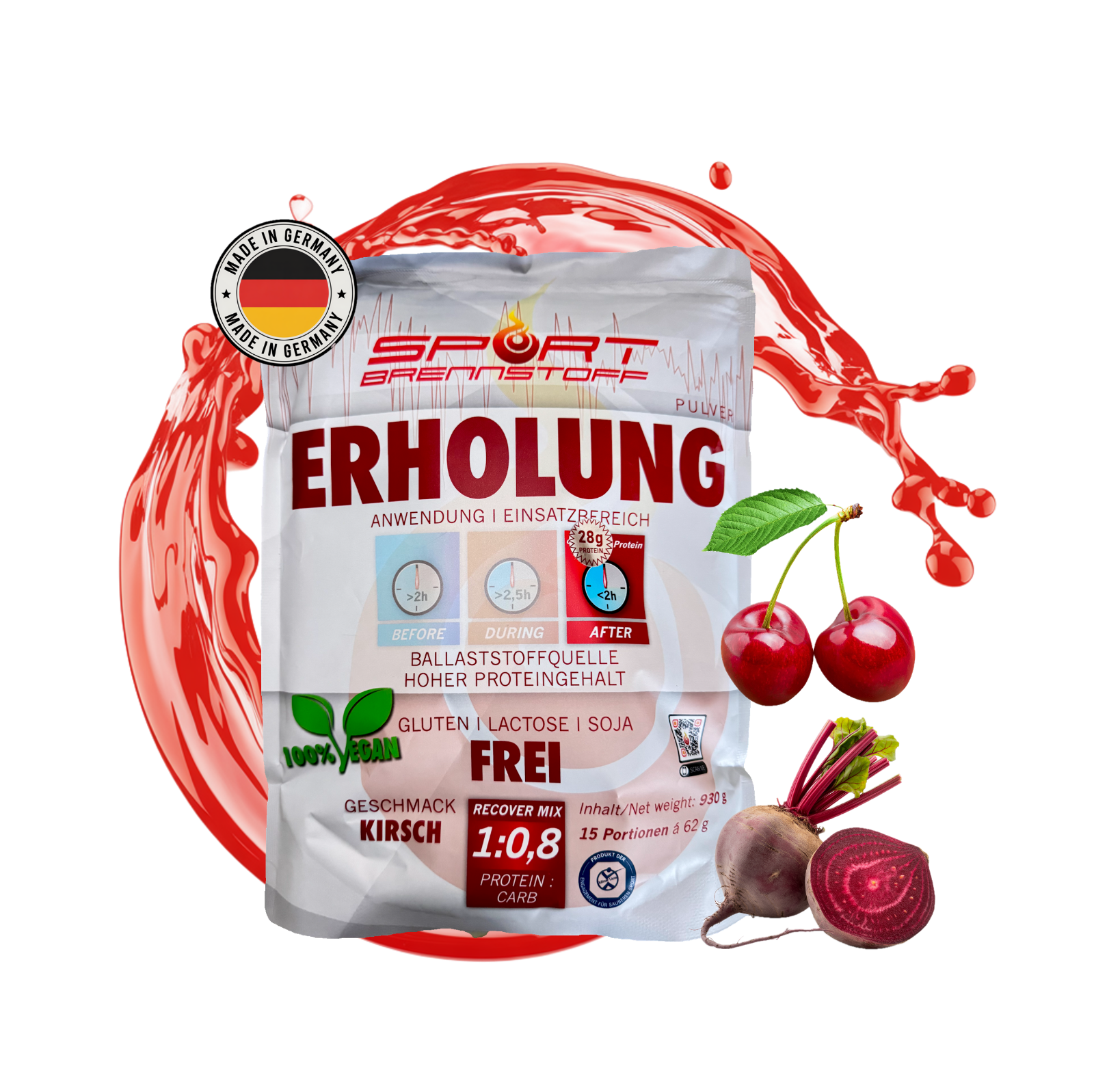 Sportbrennstoff Premium Protein ERHOLUNG Regeneration 