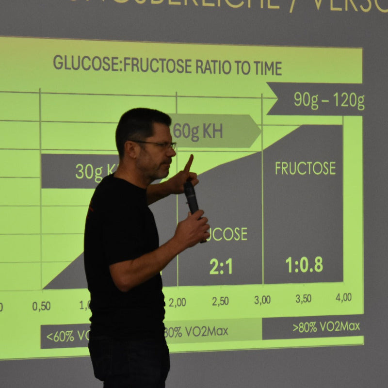 Ingolf vor dem Slide Glukose zu Fruktose Verhältnis