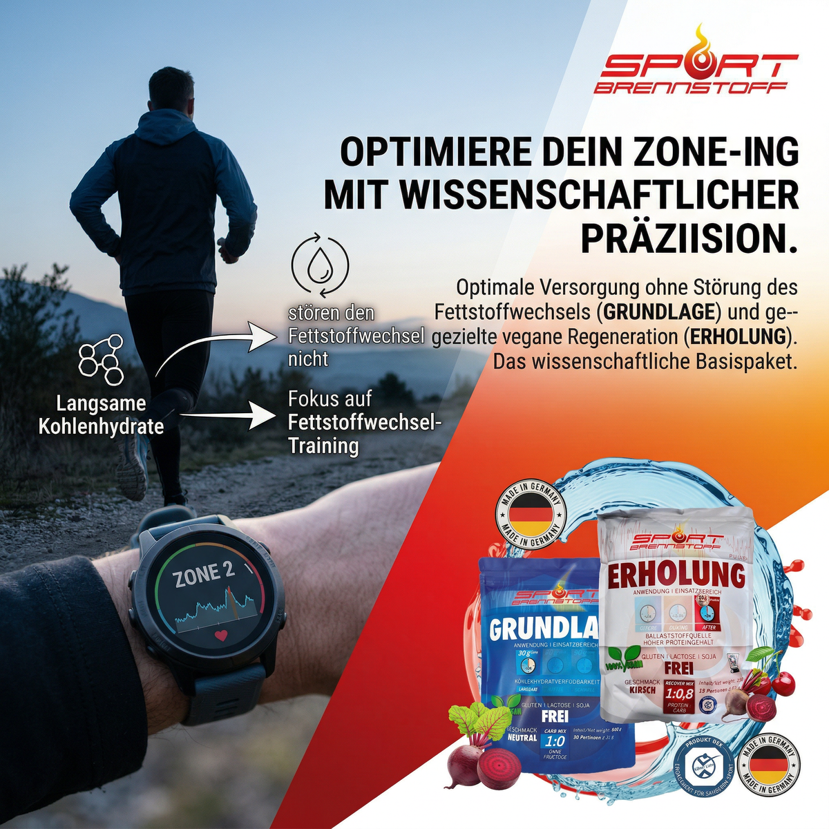 Smartes Fettstoffwechseltraining mit SportBrennstoff