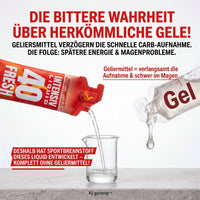 Liquid statt Gel - schnelle Kohlenhydrate ohne Geliermittel