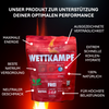 SportBrennstoff Wettkampf Pulver für maximale Energiezufuhr bei Wettkämpfen mit 90g Kohlenhydraten pro Portion, vegan und glutenfrei.