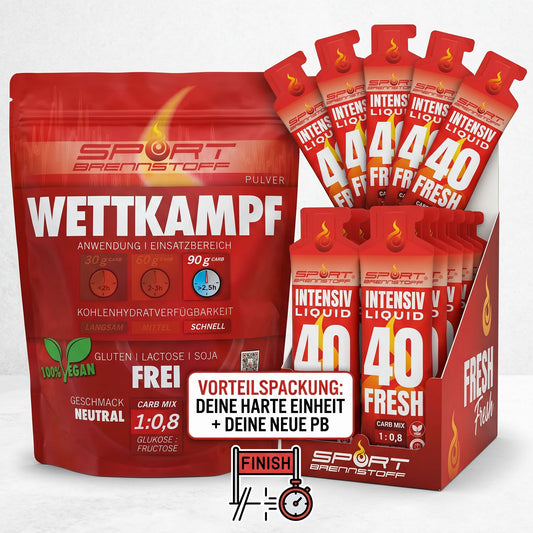 SportBrennstoff WETTKAMPF Paket Sportnahrung Ausdauersport